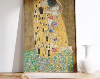 グスタフ・クリムト - 接吻 | 有名なヴィンテージ絵画（額装または額装