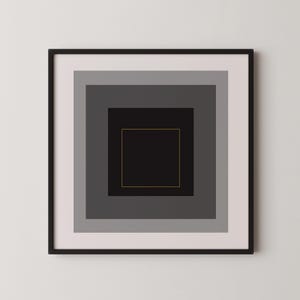 Dopo Josef Albers - Infinite (Omaggio al quadrato) STAMPA GICLÉE PREMIUM / Stampa d'arte moderna di metà secolo (disponibile incorniciata a mano) 1x1