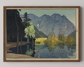 吉田博 日本の木版画：春の温泉ジクレーアート - Etsy 日本