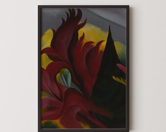 Original Georgia O'keeffe Exhibition Poster - New York Street With