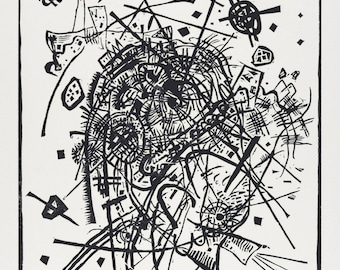 Wassily Kandinsky — Piccoli mondi VIII (1922) / Stampa artistica astratta Bauhaus (1×1)