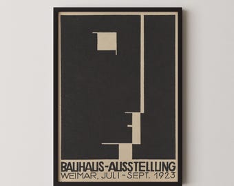 Bauhaus - Ausstellung 1923 PREMIUM GICLÉE PRINT | Our All-time Bestselling Vintage Mid-Century Modern Poster (available unframed or framed)