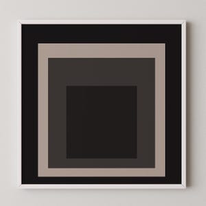 After Josef Albers - Elegance (Homage to the Square) PREMIUM GICLÉE PRINT | Mid-century Modern Art Print (available handframed) 1x1