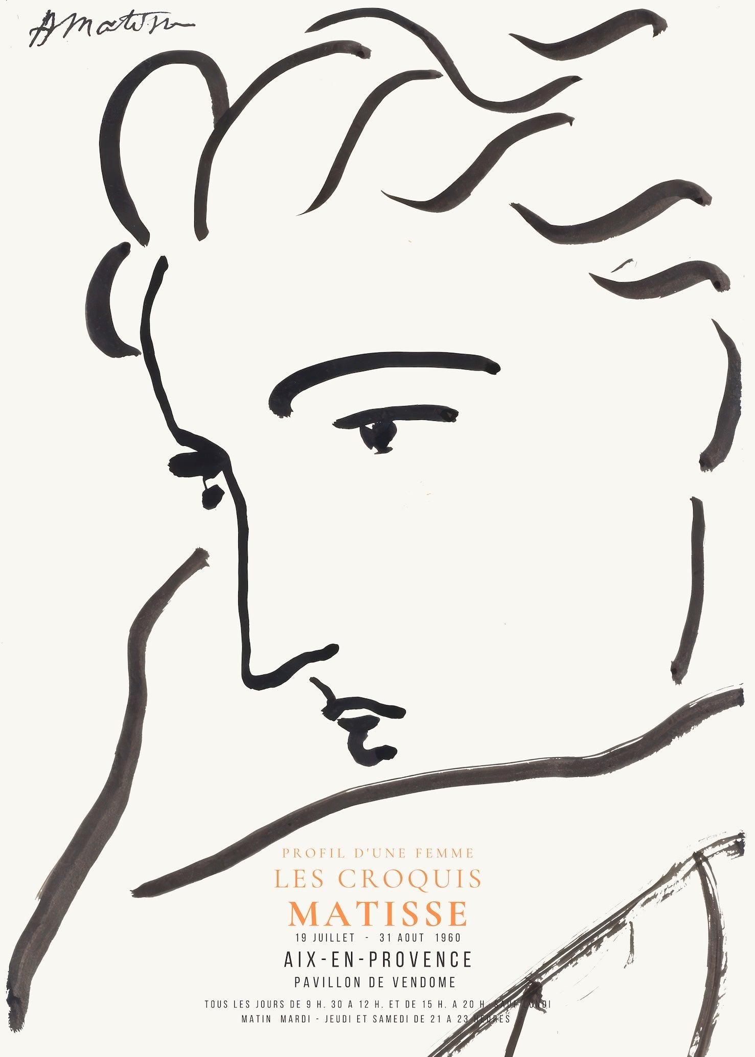 アンリ・マティス(Henri Matisse)、【半横向きのプロフィール】 Henri