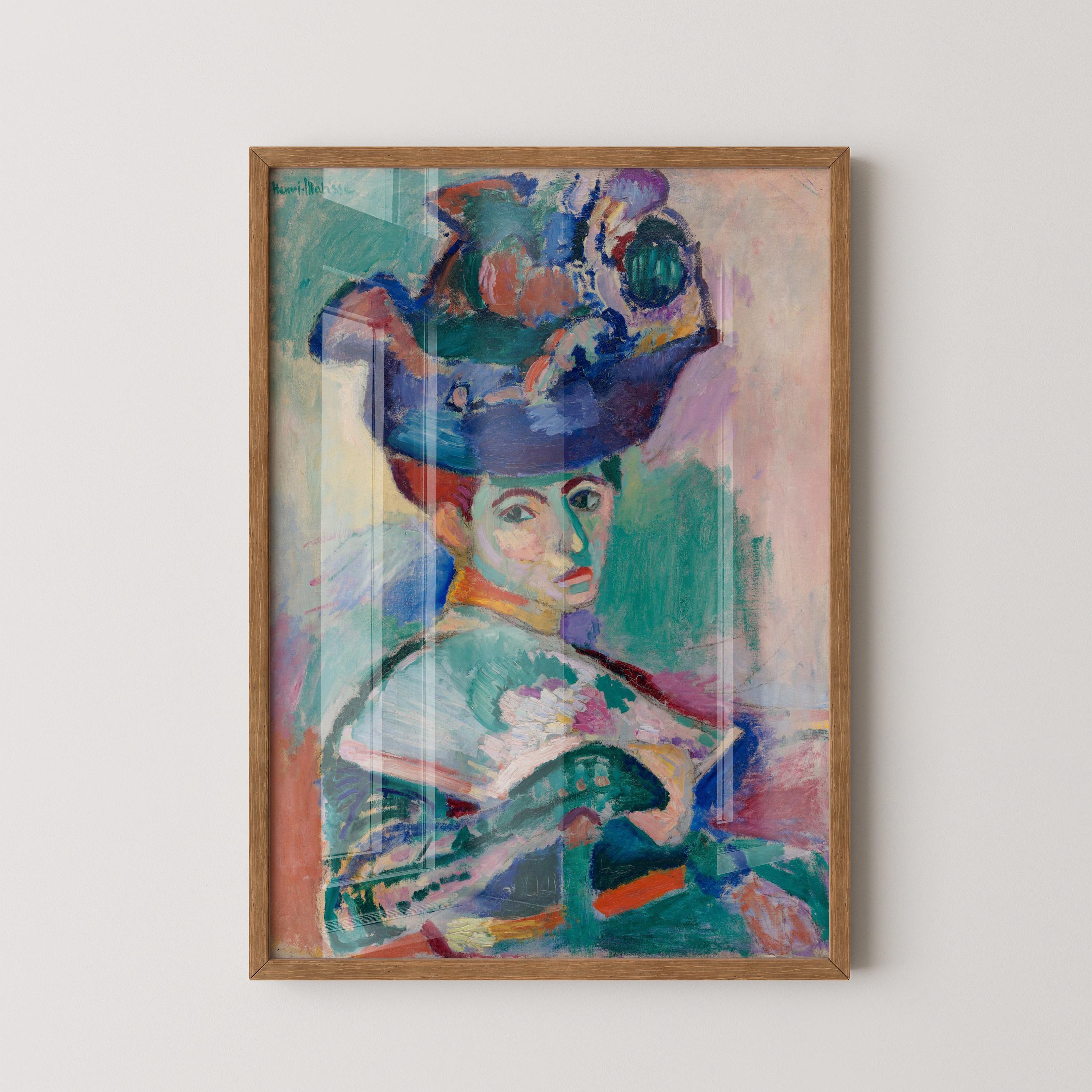 アンリ・マティス - 帽子をかぶった女性 | 有名な芸術作品 マダム