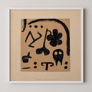 Paul Klee &#39;Marks for Later&#39; Abstract Art Print: Mid-Century Modern Beige Giclée