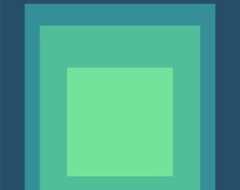 Sarah — Homage to the Square | Mid-Century Modern Art Print