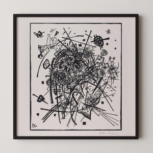 Kandinsky Bauhaus Druck: Kleine Welten 8, Mid-Century Modern Art
