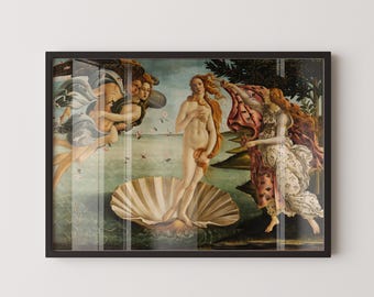 Sandro Botticelli - The Birth of Venus | Famous Renaissance Art (available handframed or unframed)