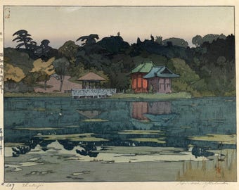 染絵 「夕焼け」　日下田 博　作 染絵 「夕焼け」 日下田 博 作 染絵 「夕焼け」 日下田 博 作 染絵