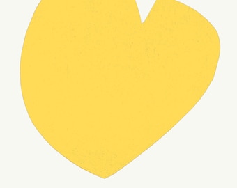 Henri Matisse - El corazón (Le Coeur) / Arte famoso en amarillo limón (disponible con o sin marco)