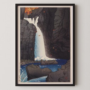 Kawase Hasui - Shihohara Falls Giclée Print: Vintage Japanese Woodcut Art