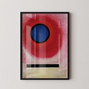 Kandinsky Bauhaus Druck: Blauer Kreis, Mid-Century Modern Giclée-Kunst