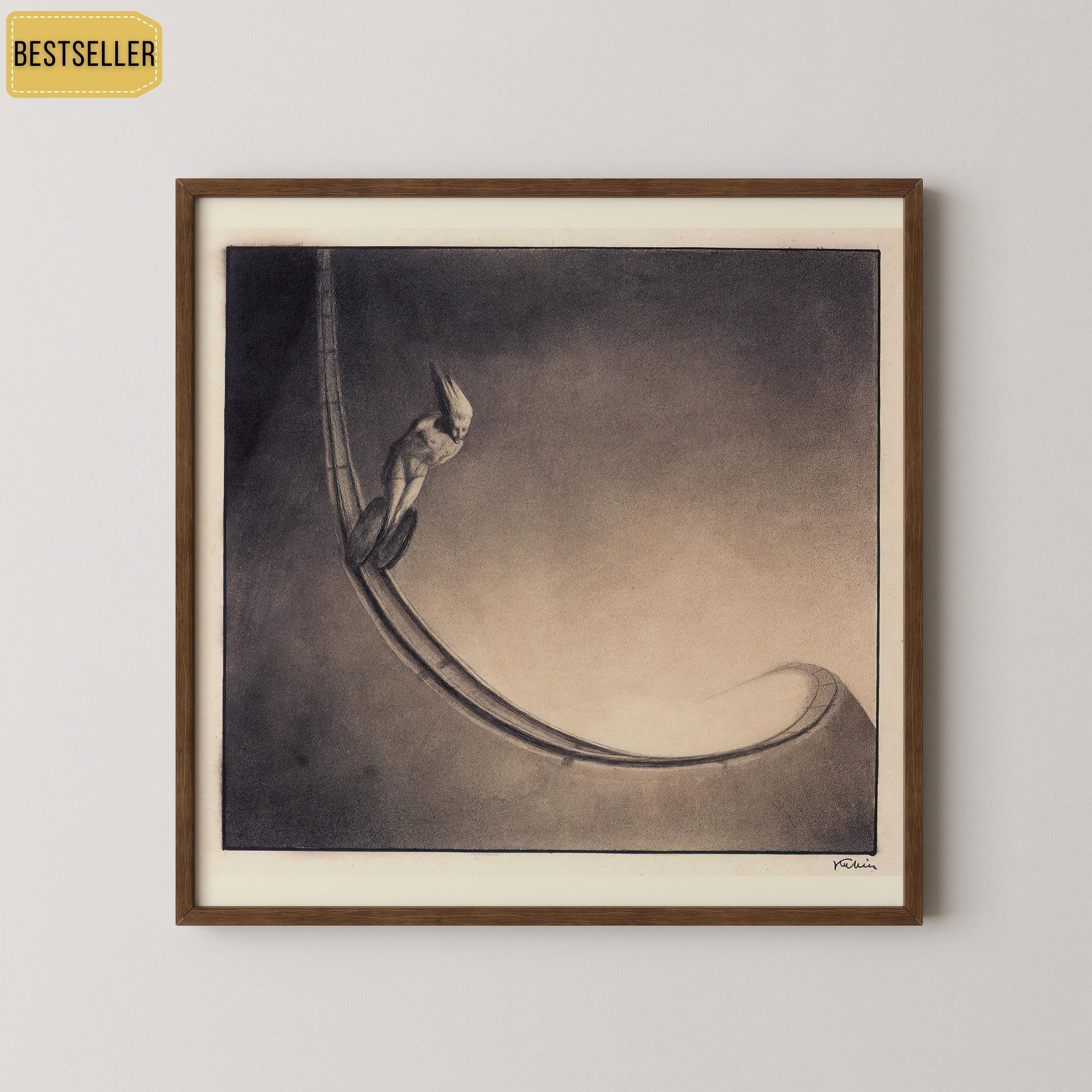 Alfred Kubin - Man | Famous Surreal Symbolist Monochrome
