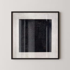 Kazimir Malevich - Black Suprematic PREMIUM GICLÉE PRINT | Famous Modern Abstract Black and White Art (available handframed or unframed) 1x1