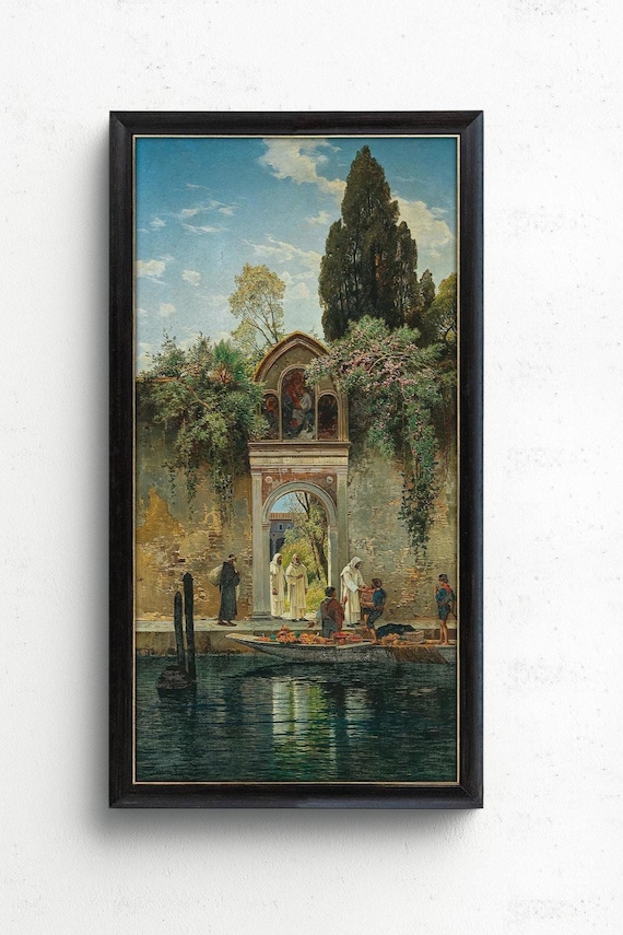 Salomon Corrodi San Lazzaro Venice Print: Vintage Orientalist