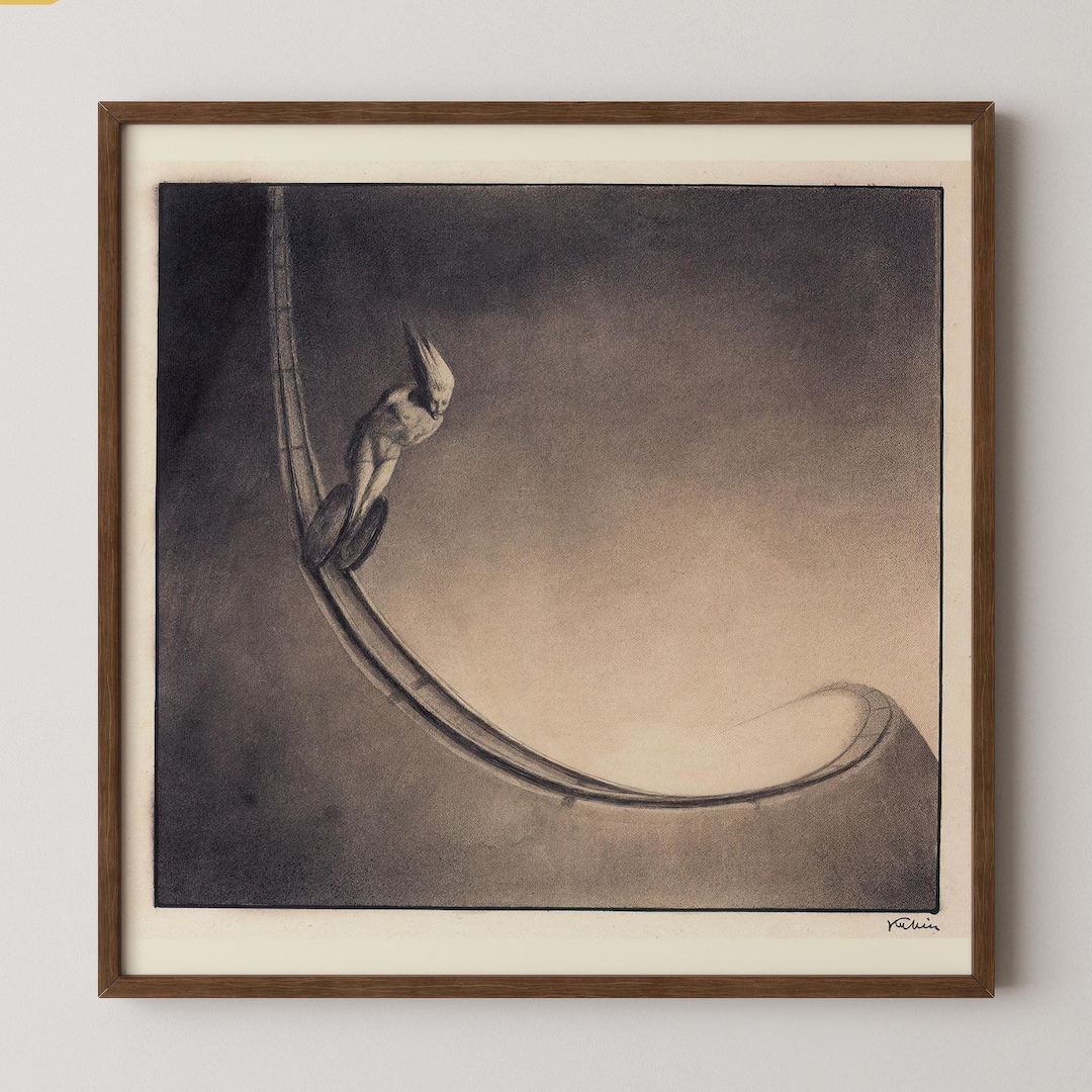 Alfred Kubin - Man | Famous Surreal Symbolist Monochrome