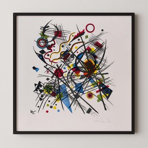 Kandinsky Bauhaus Giclée-Druck: Mid-Century Modern Art (mit gerahmtem Druck)
