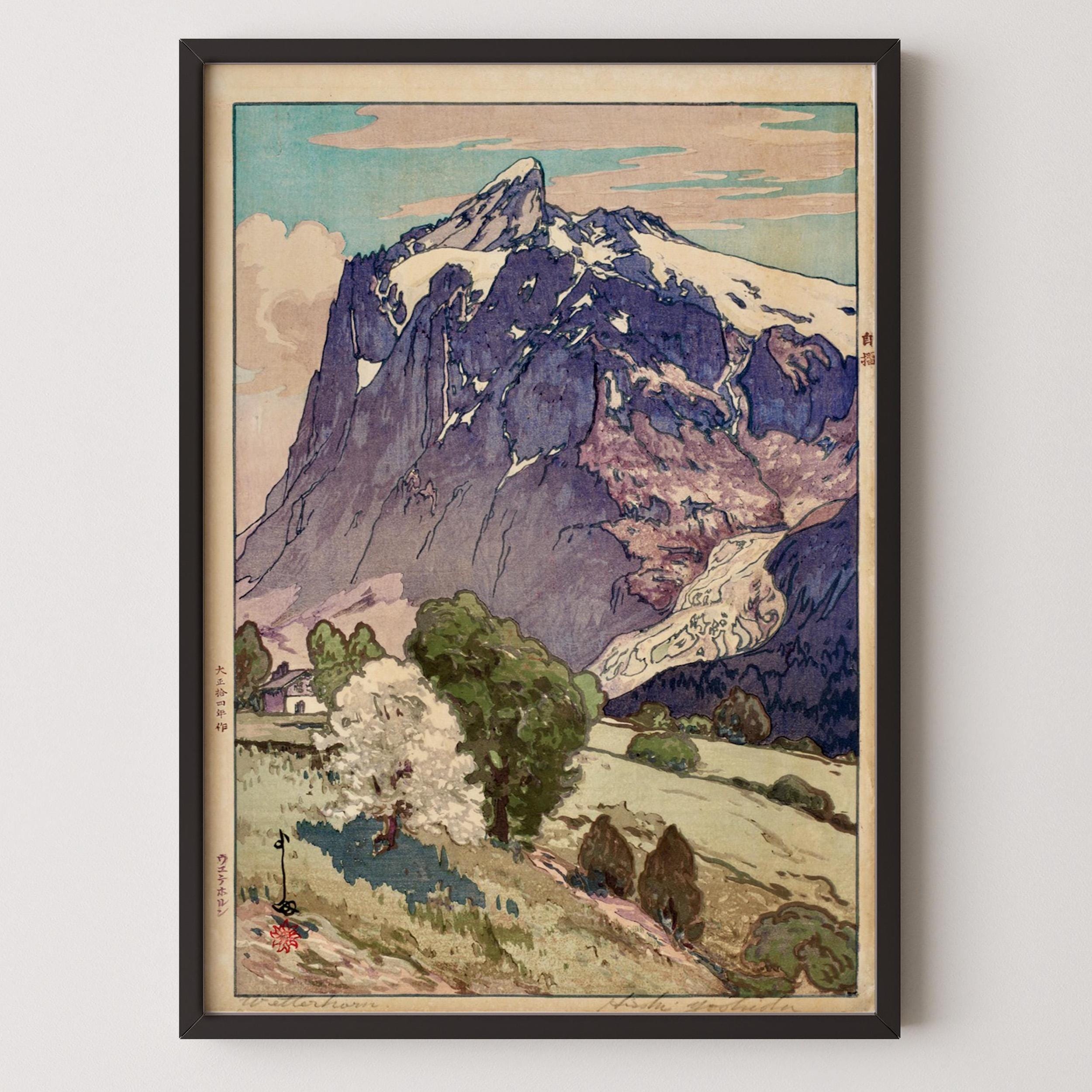 Hiroshi Yoshida - the Wetterhorn Giclée Print: Vintage Japanese