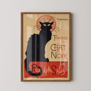 Steinlen Chat Noir - Poster gatto nero (disponibile con o senza cornice)