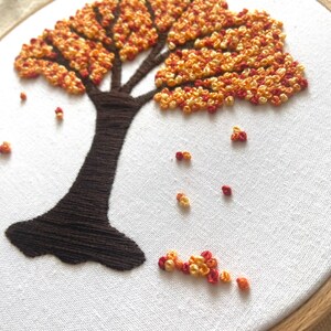 Fall / Autumn Tree Embroidery Pattern PDF/Digital Pattern image 2