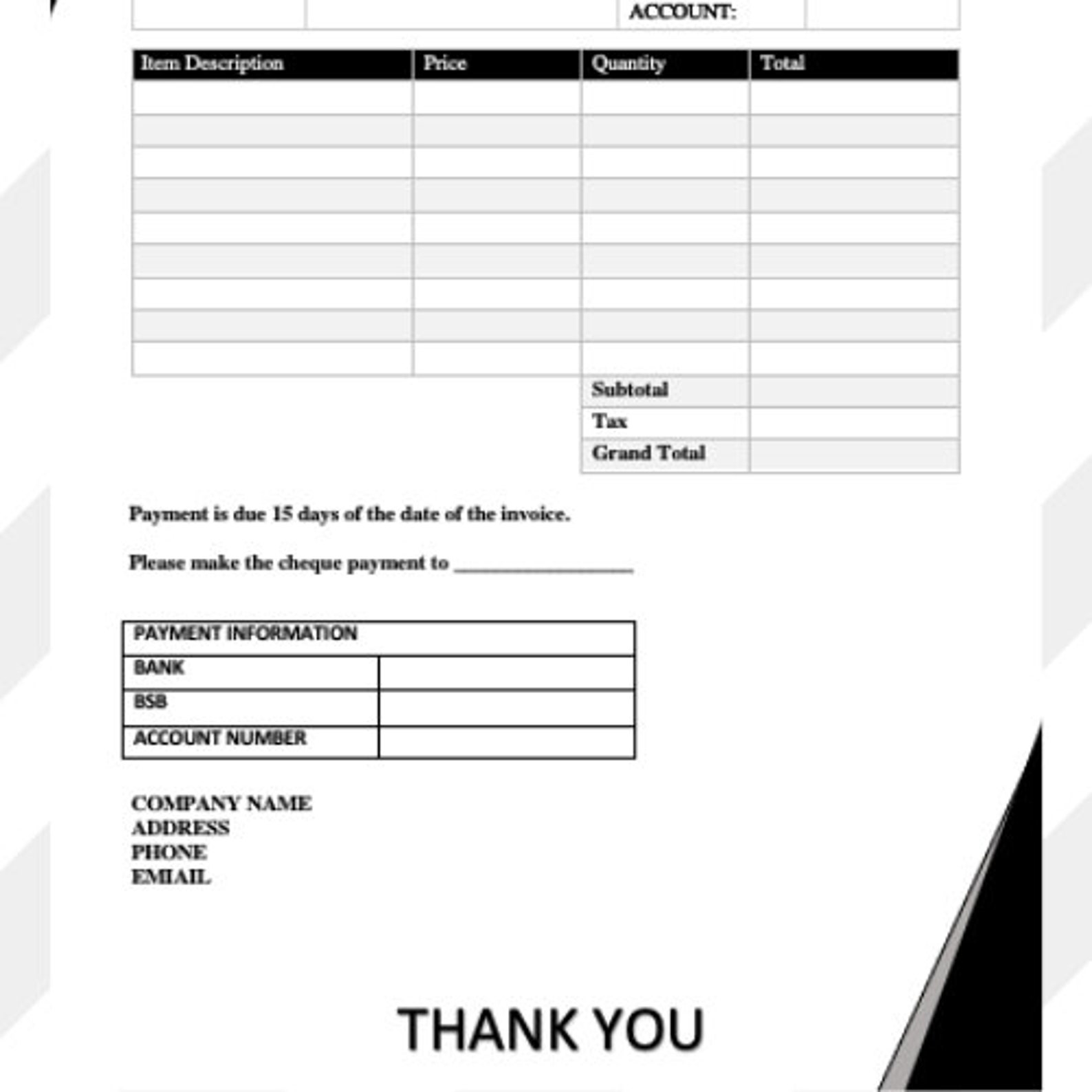 Mastercard Invoice Invoice Template. Business Invoice. Editable Invoice. Custom - Etsy