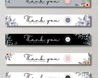 Reçu de la boutique Etsy modifiable, modèles de toile pour bannière de reçus Etsy florale, bannière de reçu de commande Etsy, reçu de la boutique Etsy