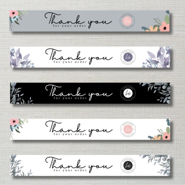 Editable Etsy Shop Receipt, Floral Etsy Receipt Banner Canva Templates, Etsy Order Receipt Banner, Etsy Store Receipt