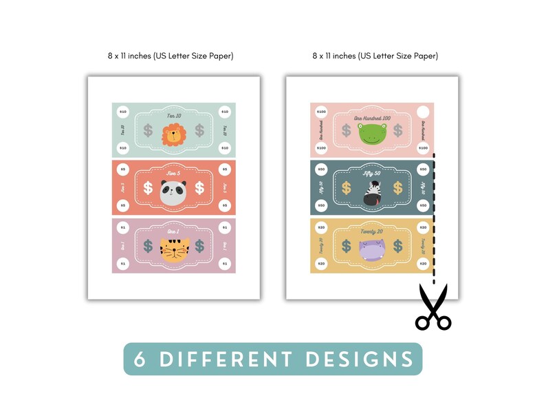 Printable Play Money for Kids Printable Pretend Play Money - Etsy
