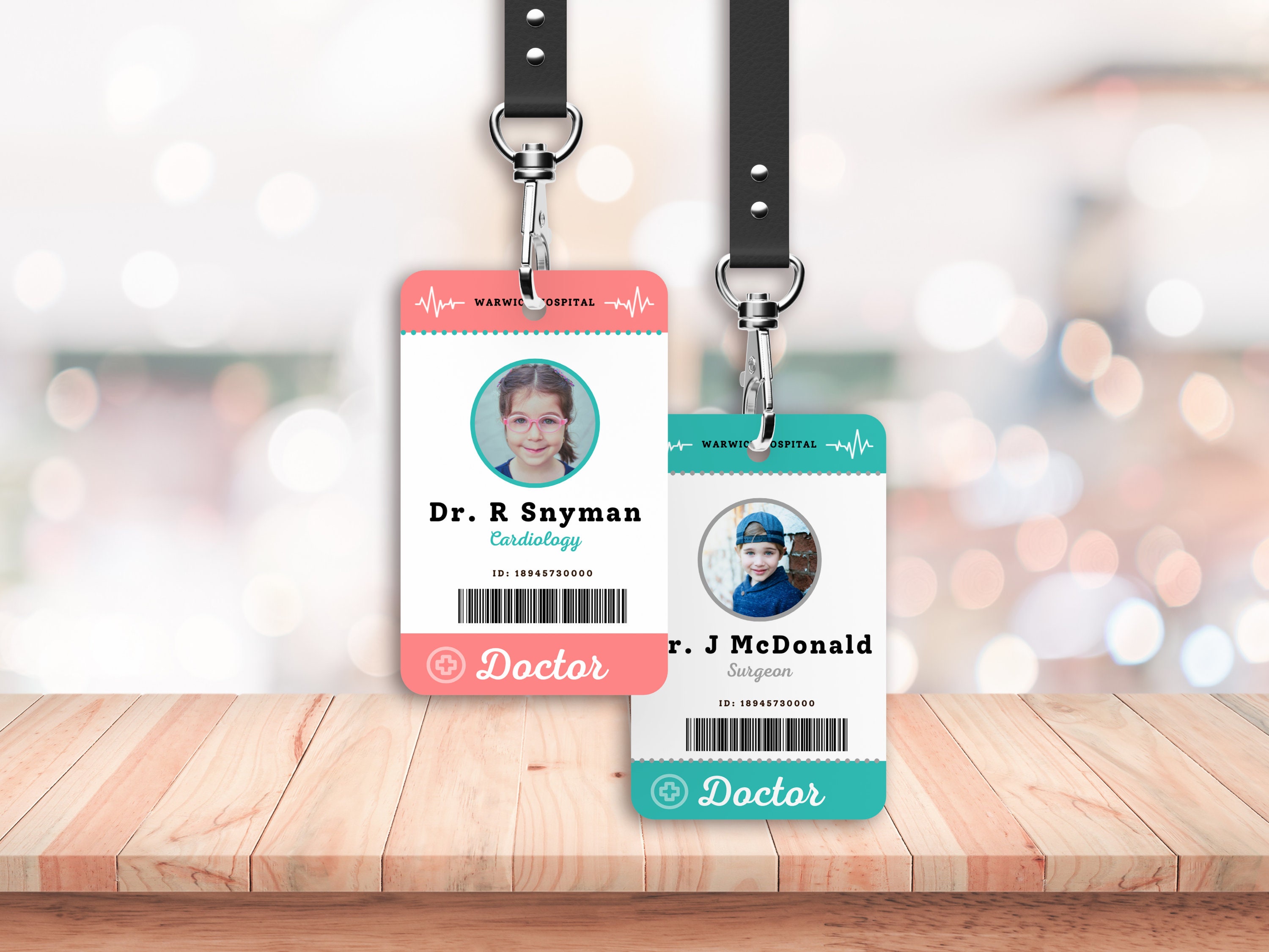 Kids Doctor ID Badge Printable Editable Hospital Staff ID Etsy Kids Doctor ID Badge Printable Editable Hospital Staff ID Etsy