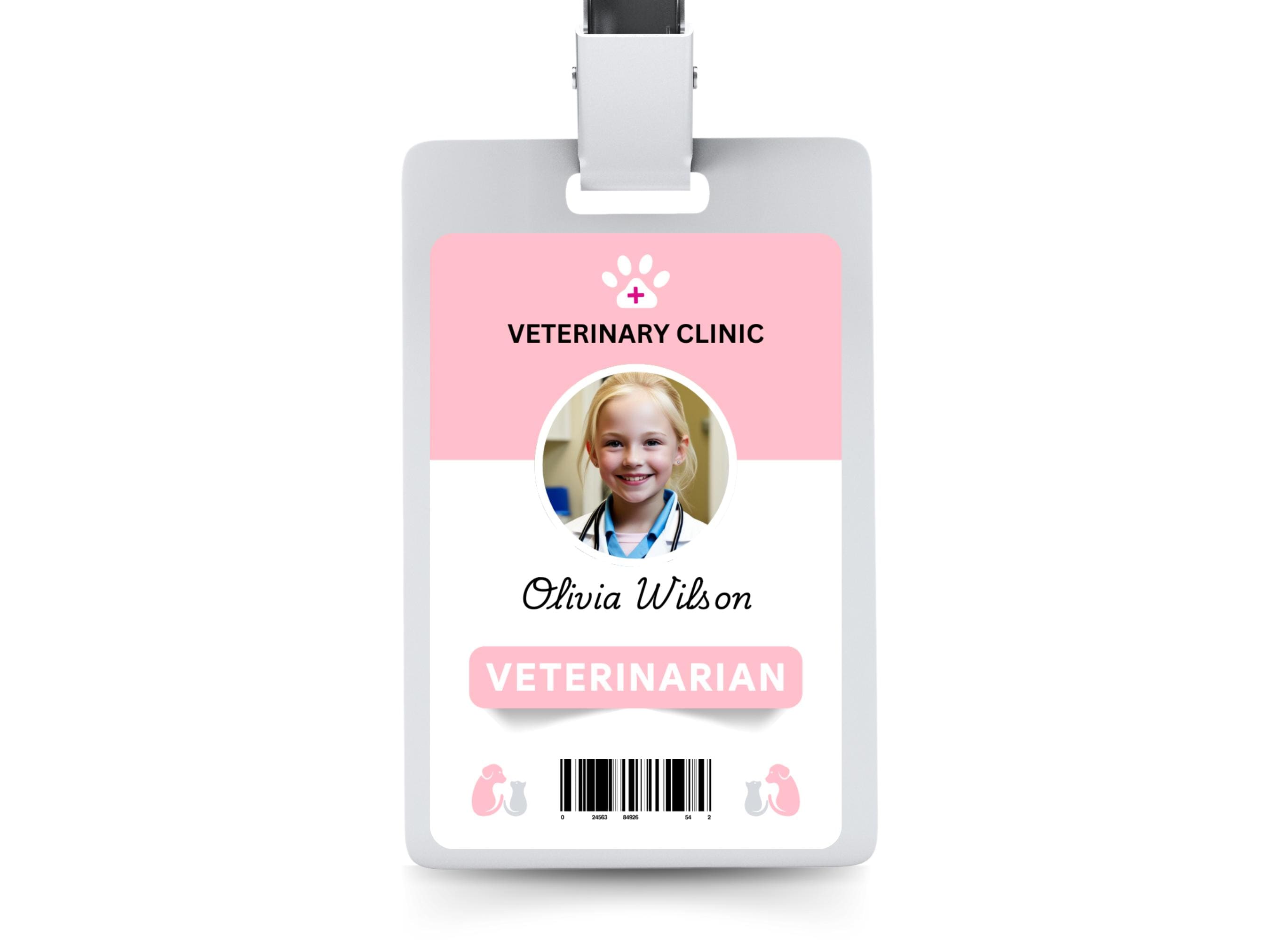 Kids Vet Name Tag | Veterinary Pretend Play Printable