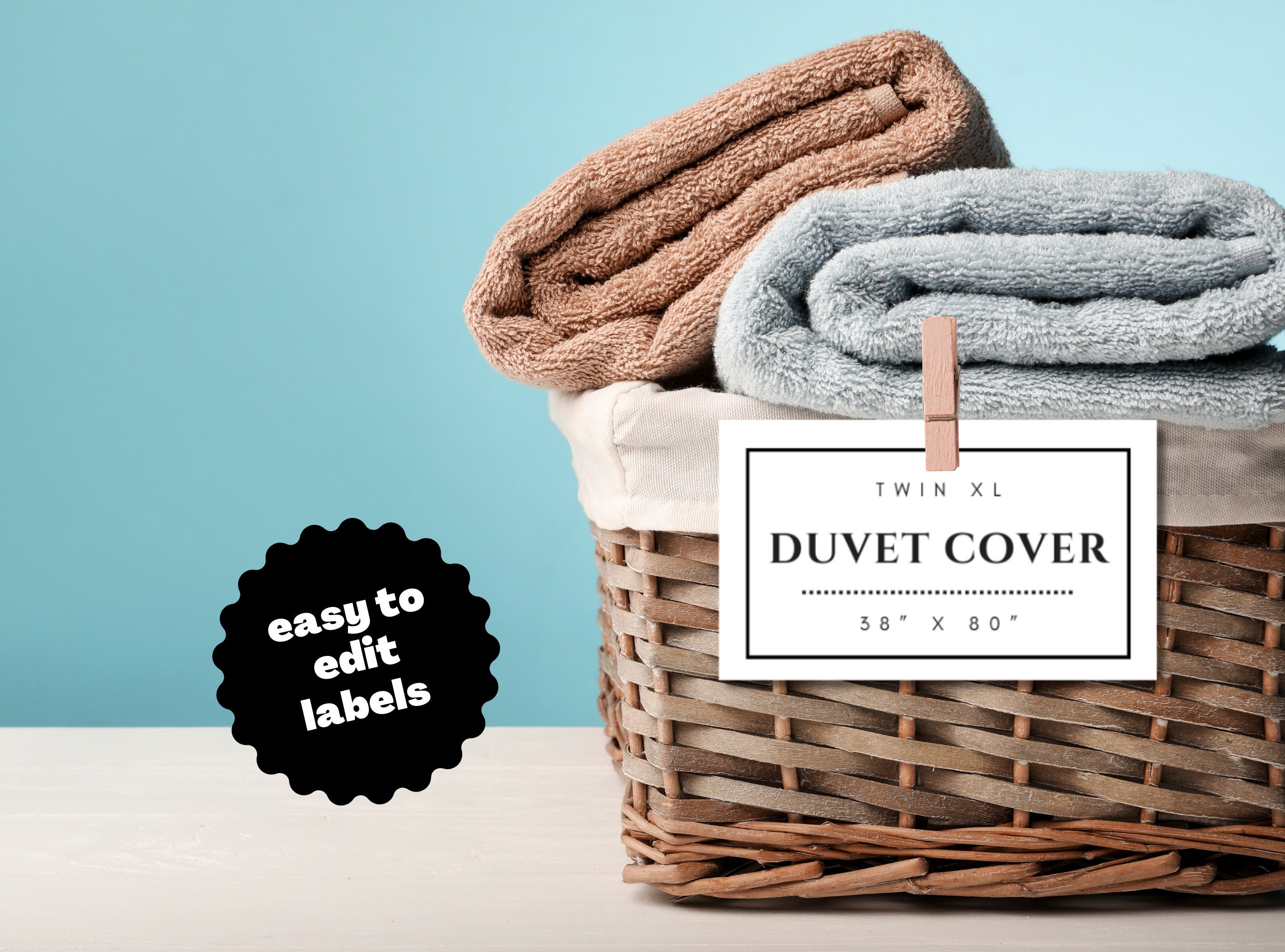 Printable Linen Closet Labels Signs for Sheet and Linen Organization
