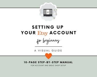 Um guia visual passo a passo para iniciantes para criar e configurar sua conta Etsy