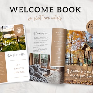 Airbnb Welcome Booklet Editable Host Template