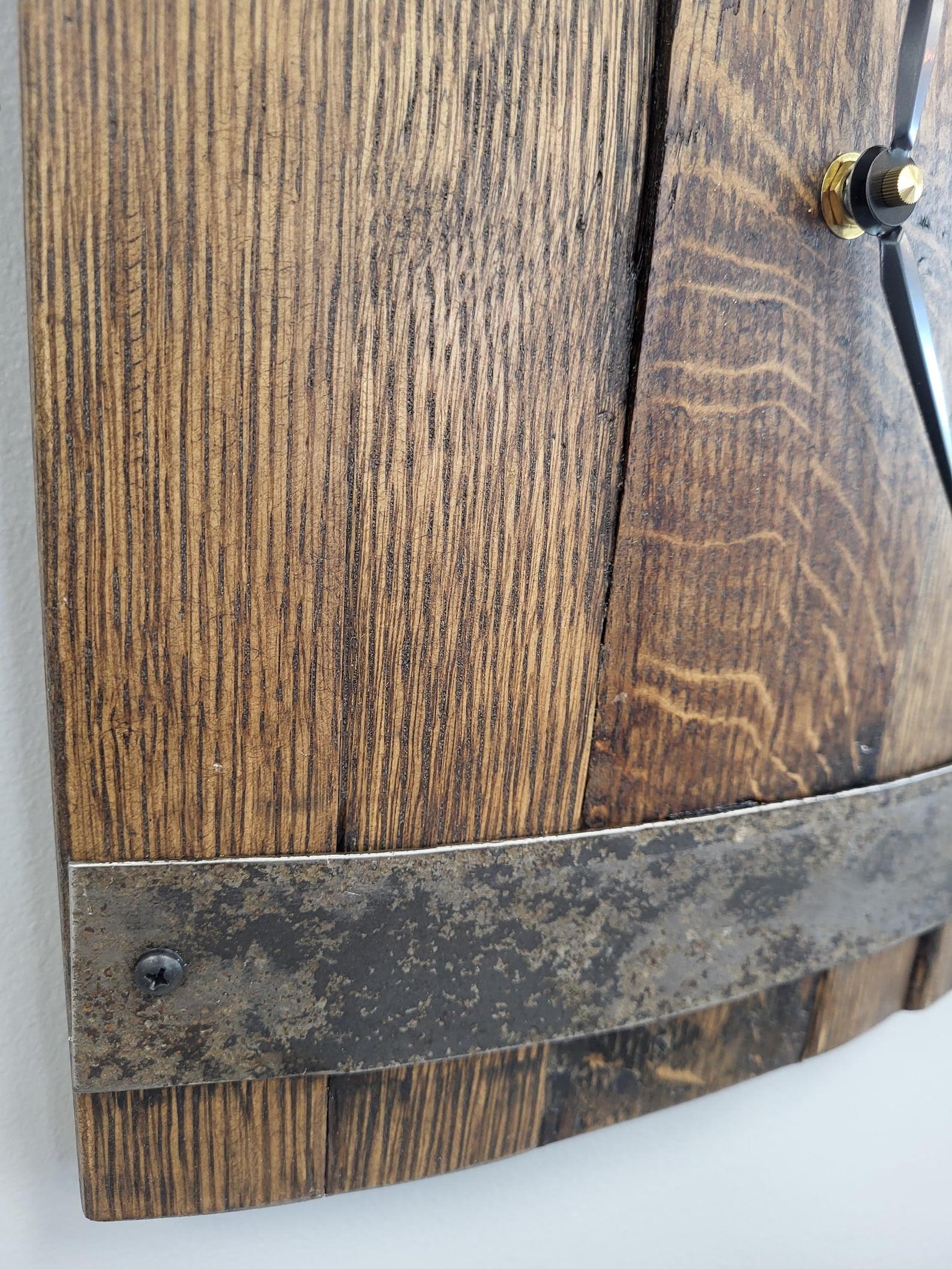 Stave Clock Whiskey Barrel Stave Clock-wooden Wall Clock-repurposed Wood ...