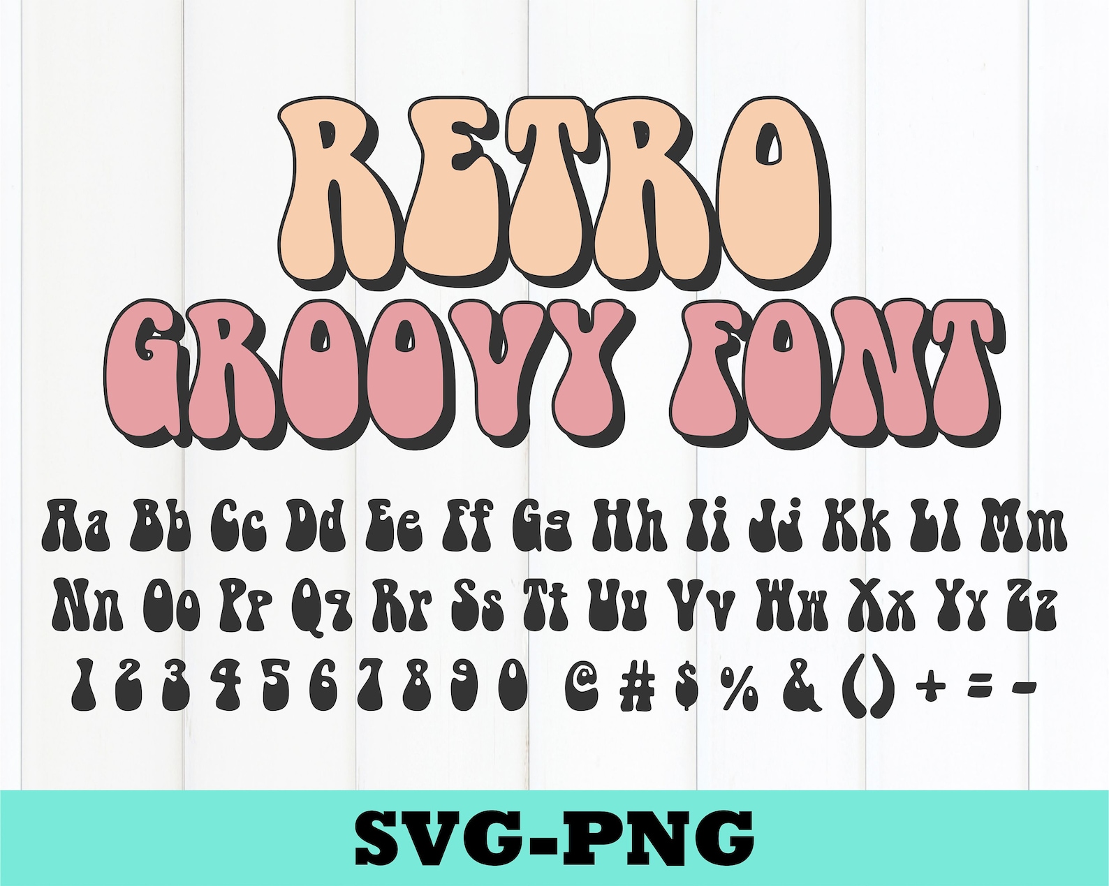 Retro Groovy Font SVG Fonts Procreate Fonts Cricut Fonts - Etsy Canada