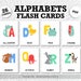 26 A-Z Alphabets Montessori Flashcards, A-Z Alphabet Flash Cards, PDF ...