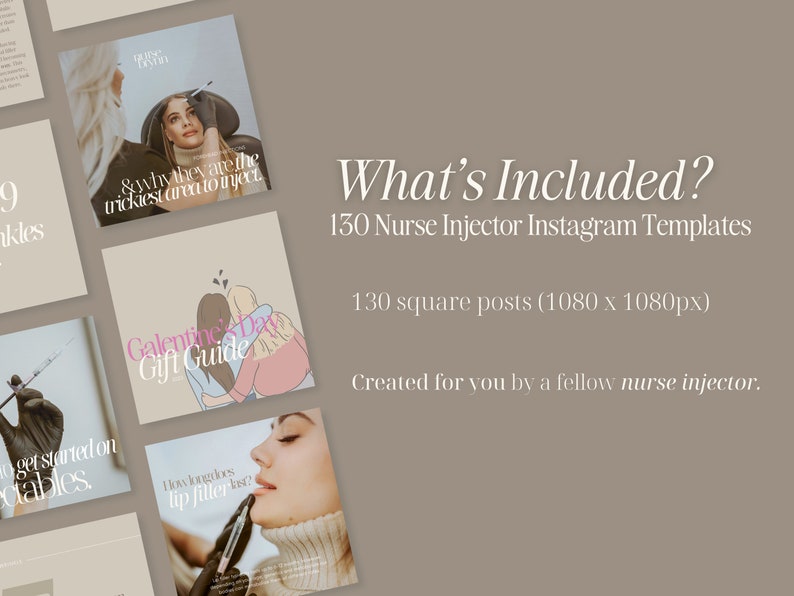 130 Nurse Injector Instagram Templates | Botox and Filler | Beauty ...