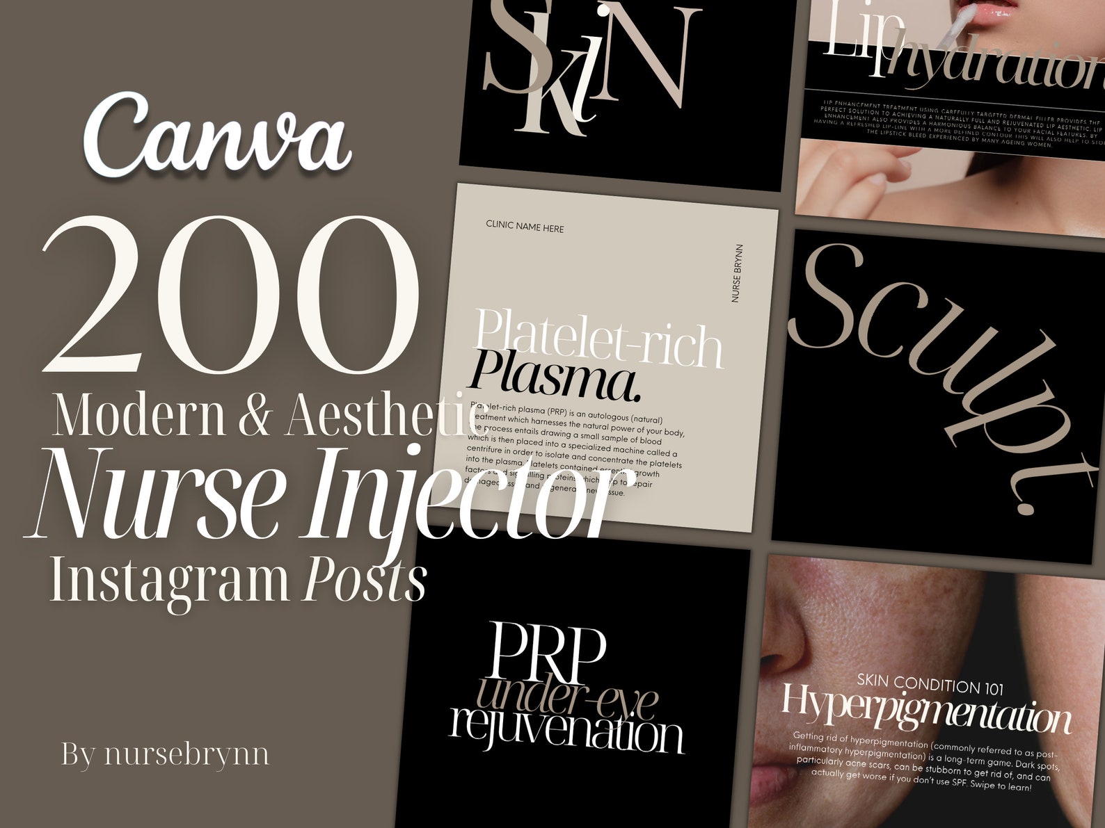 200 Nurse Injector Instagram Templates Botox and Filler - Etsy