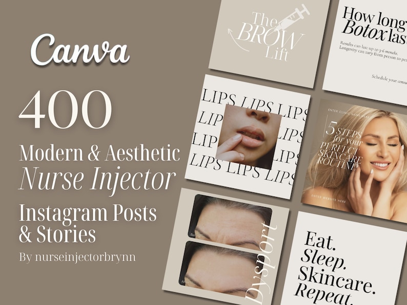 400 Nurse Injector Instagram Templates | Botox and Filler | Beauty ...