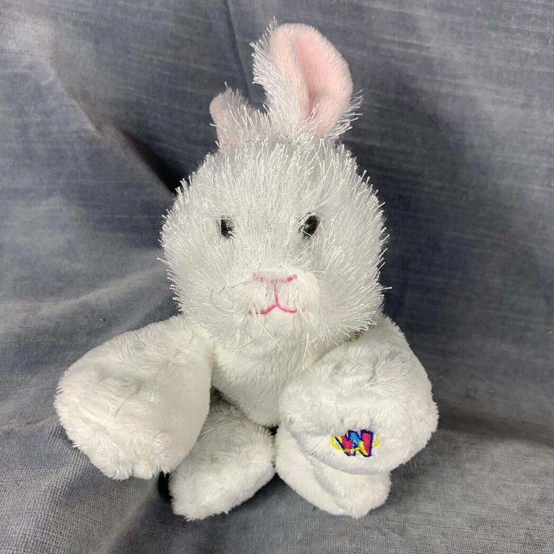 Ganz Webkinz White Rabbit Plush Bunny Stuffed Animal Toy No Code HM078 ...
