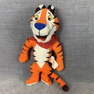 Vintage Tony the Tiger Plush 8" Kelloggs 1997 Frosted Flakes Stuffed Animal Toy