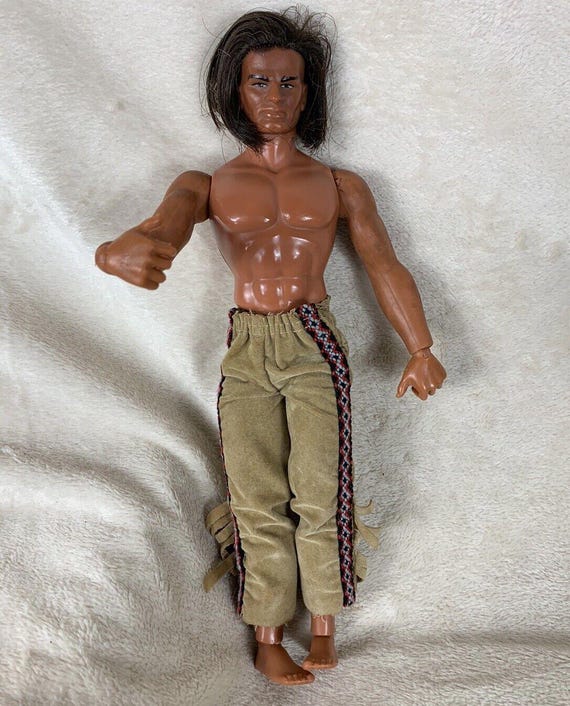 BIG JIM BISON NOIR INDIEN WINNETOU MATTEL