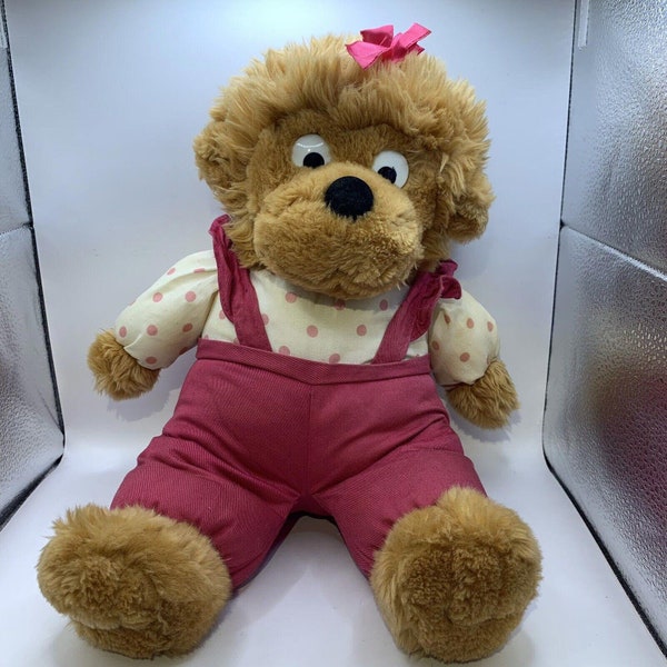 15" Vintage Berenstain Bears Sister Bear Plush Stuffed Animal Teddy Toy 1995