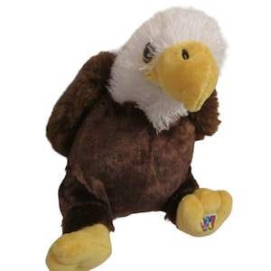 Webkinz GANZ 8” American Bald Eagle Plush Retired HM214 Stuffed Animal No Code