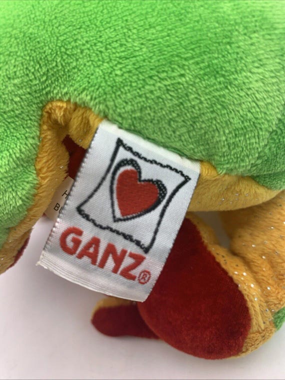 Webkinz Rare Manufacturers Error Wrong Tag Ganz Tree Frog Plush