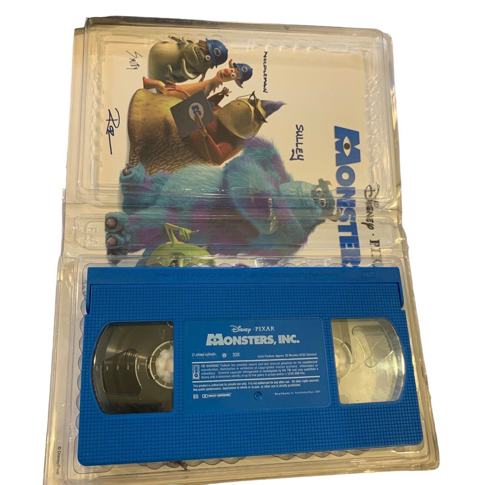 Monsters, Inc. (VHS, 2002) Clear Clam Shell Blue Tape Disney Animation  Studios - Etsy