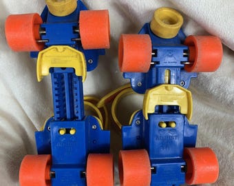 Patines vintage Fisher Price 3, 1984, retro, ajustables, para