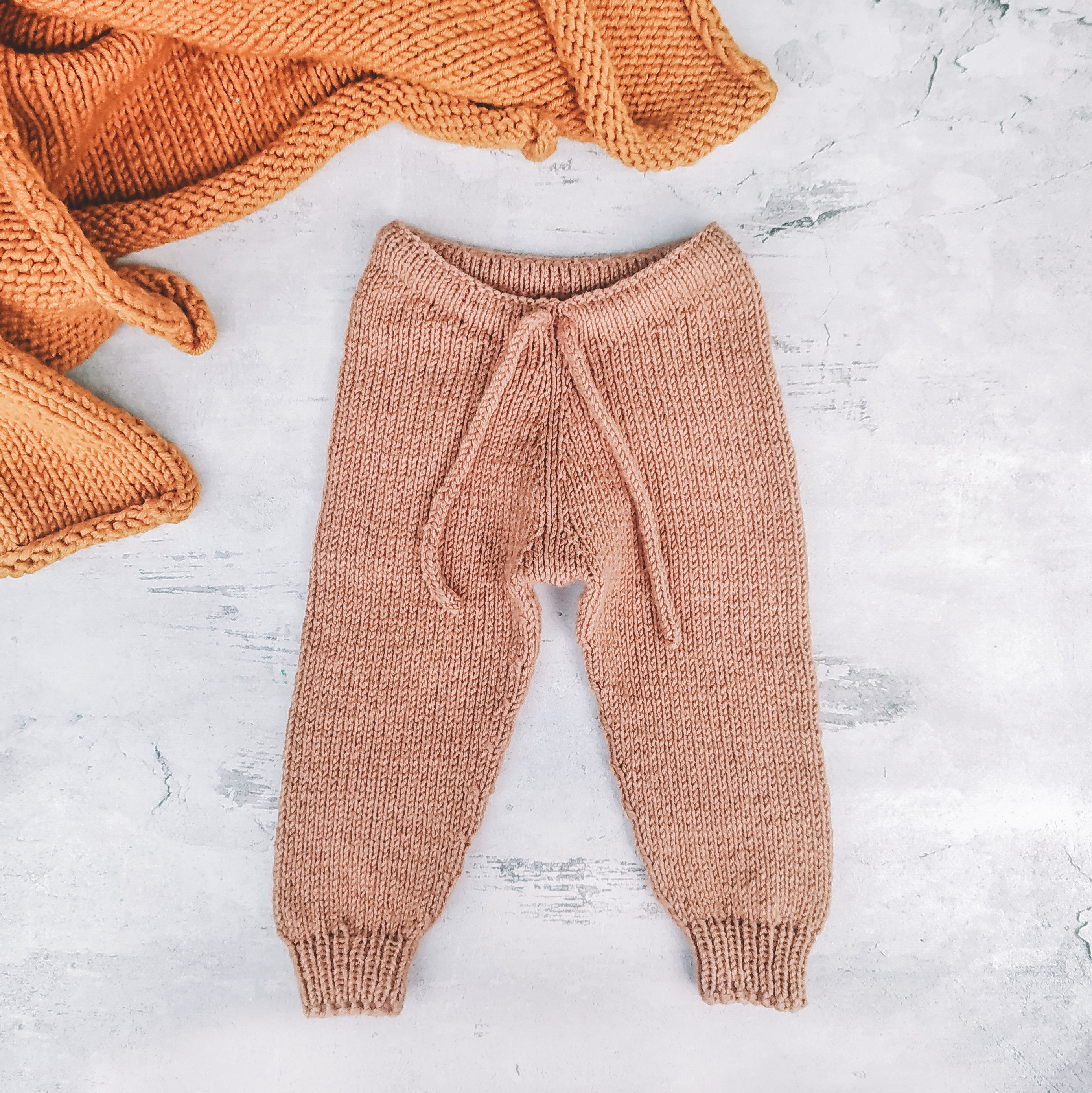 Knitting Pattern, Knit Baby and Kids Pants, Baby Child Seamless  