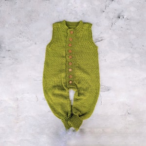 Knitting 0-4 years Jumpsuit Pattern, Baby Romper, Baby Jumpsuit, Baby Overall, Baby Onesie, 7 Sizes